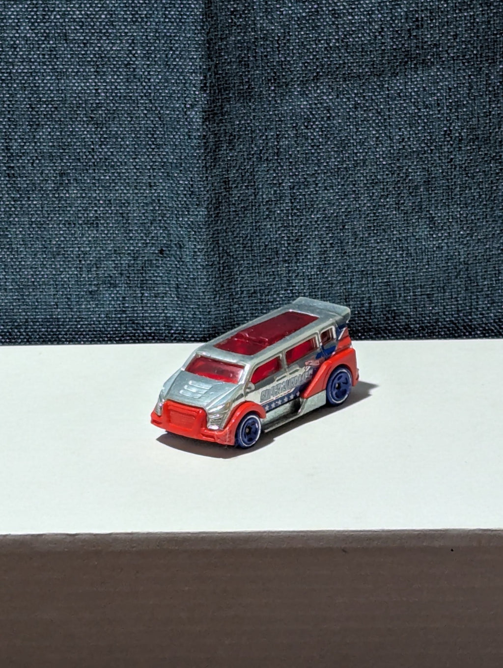 Hot Wheels Speed Box (2012) | Red White & Blue "Super Chromes" |Diecast Van