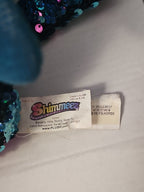 Shimmeez Arlo Narwhal Plush 11" | Reversible Sequin Blue to Purple | Sensory