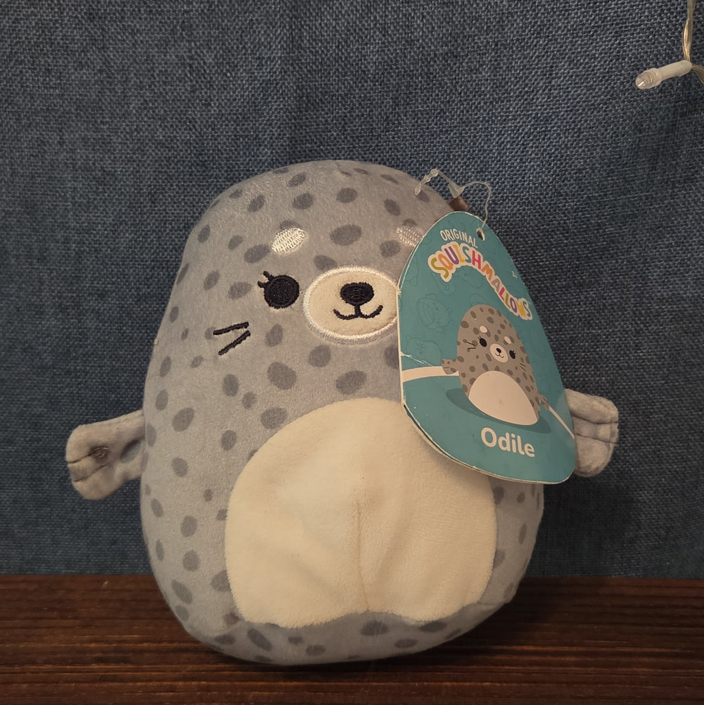 Squishmallows Odile Seal 11" Spotted Plush Kawaii NWT KellyToy