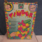 Vintage Discovery Toys Timber Wooden Block Stacking Game