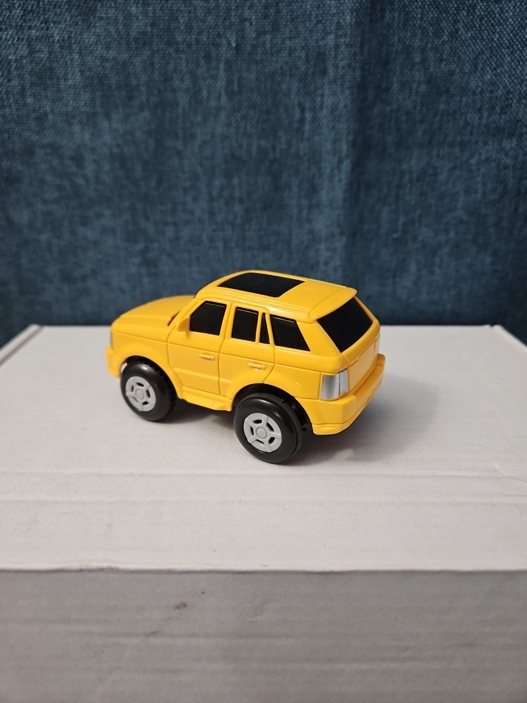 Motorized Yellow SUV Toy Car | Battery Operated Range Rover Style | 3" Vehicle