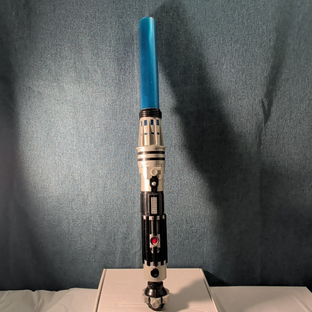 Star Wars Hasbro LFL 2007 Build Your Own Lightsaber Set Obi-Wan Blue TESTED WORK