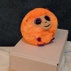 Ty Puffies Coconut The Monkey Plush Toy Orange 3" Glitter Eyes 2021 MWMT