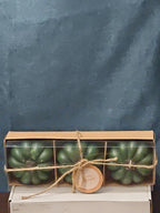 Set of 3 Green Pumpkin Candles | Vanilla Scented Molded Wax | Fall Farmhouse