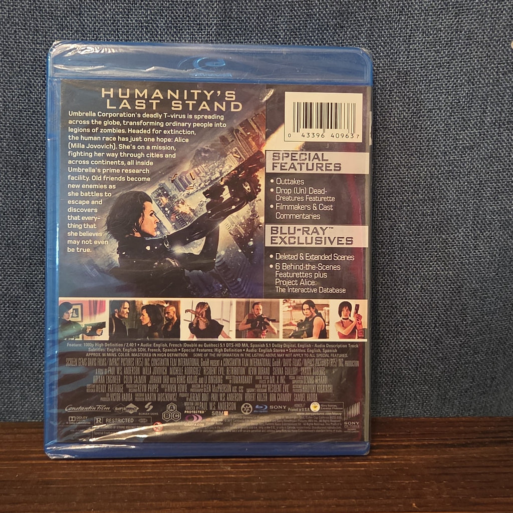 Resident Evil Retribution Blu-Ray Milla Jovovich