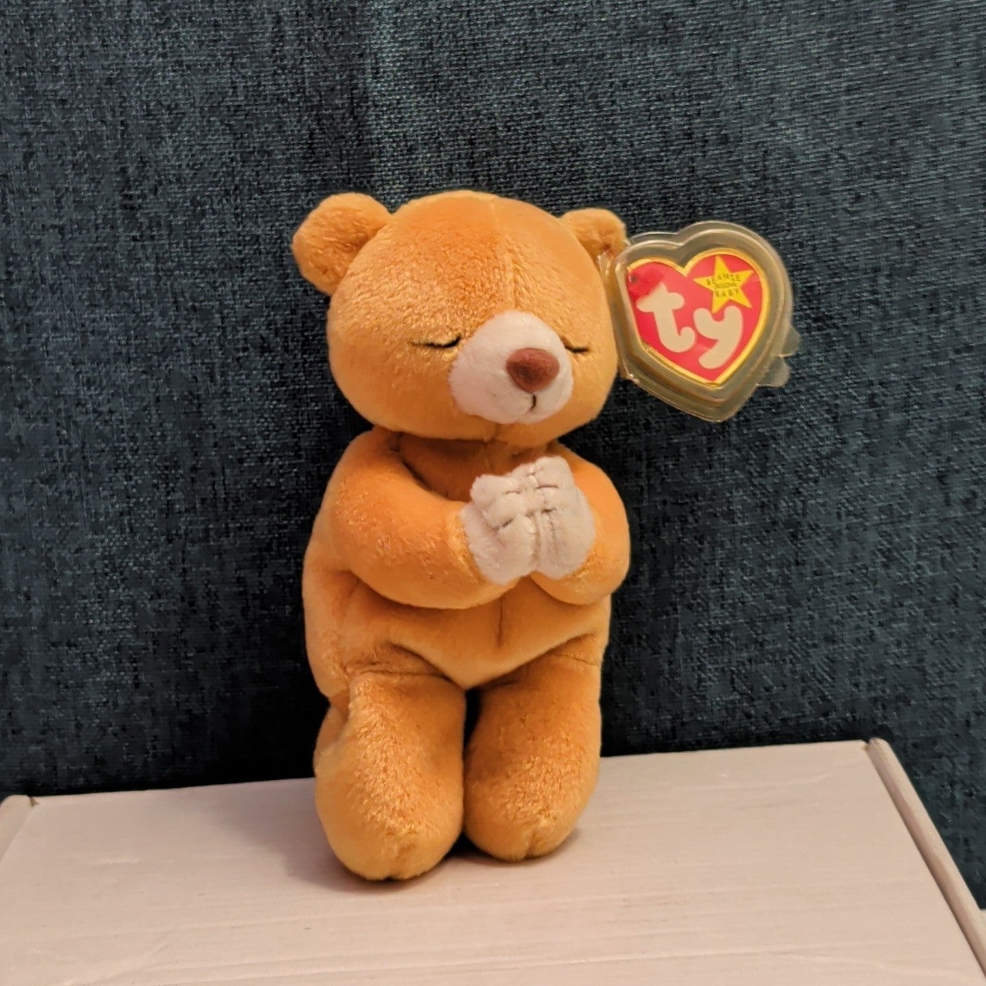 Ty Beanie Baby Hope the Praying Bear 1998 Kneeling Plush Mint Tags Protected