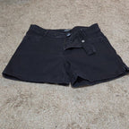 d.jeans High Waist Shorts Black Repreve Stretch Denim Modern Preowned Size 12