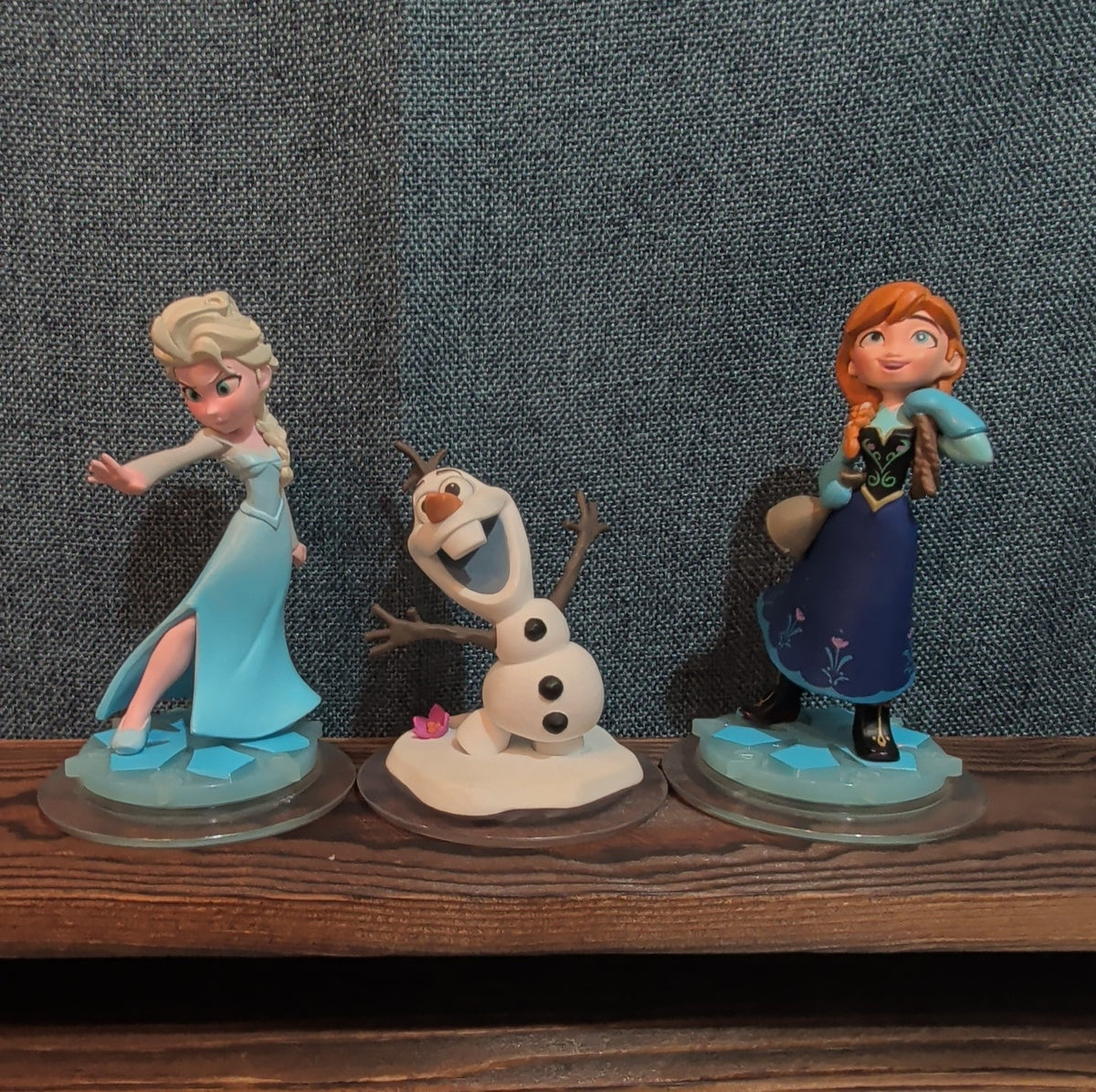 Disney Infinity Frozen 3 Figure Lot Elsa Anna Olaf PVC Loose