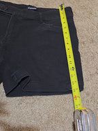 d.jeans High Waist Shorts Black Repreve Stretch Denim Modern Preowned Size 12