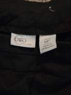 Cato Black Slacks Womens MP Classic Stretch Pull On Pants Comfort