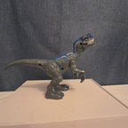 Chap Mei Dino Valley Velociraptor Figure Blue Stripe Replacement Animal Planet 7
