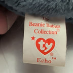 Ty Beanie Baby Echo Dolphin 1996 Retired 4th Gen Tags MWMT PVC Pellets Vintage