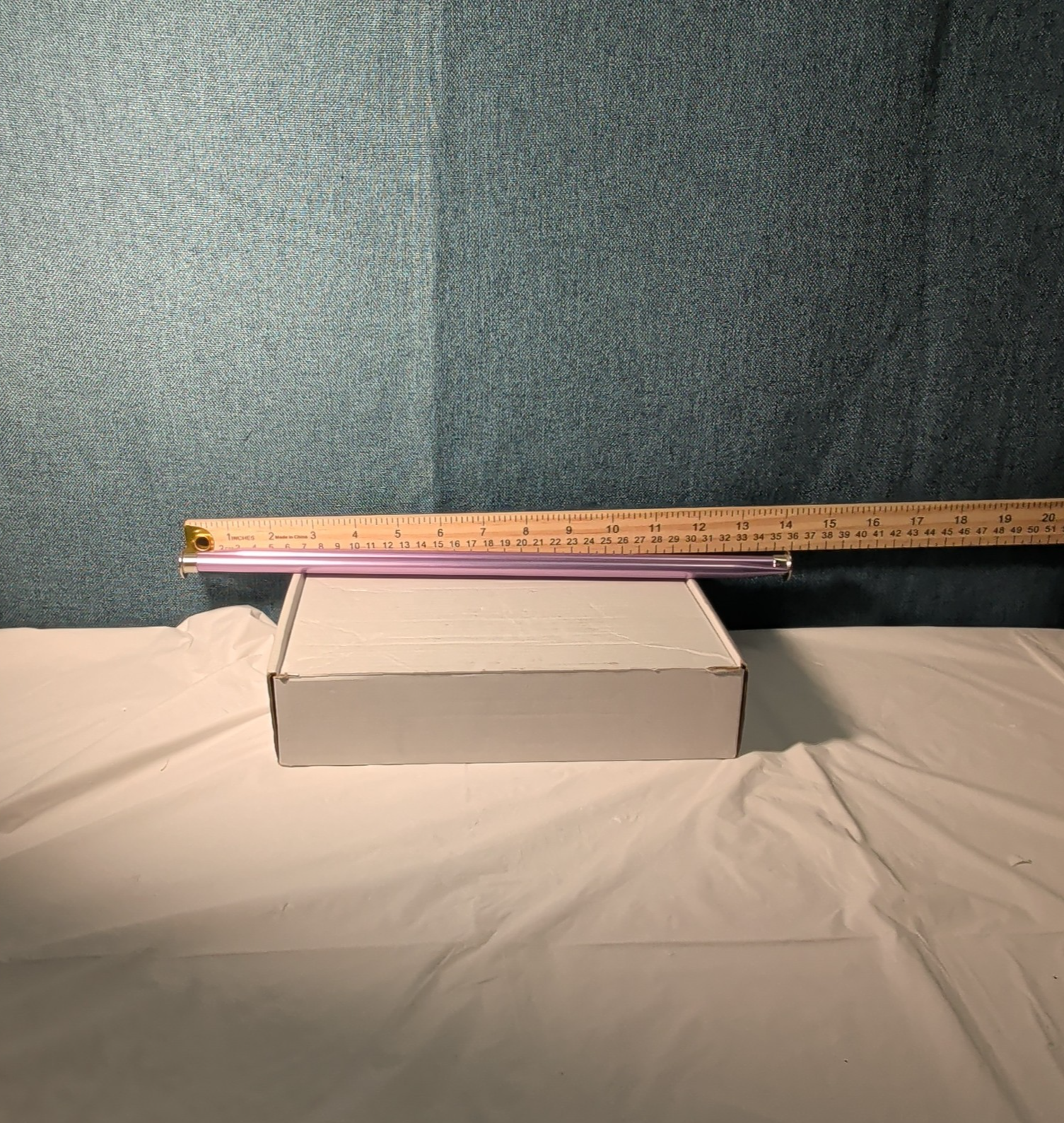 Boye Size 5 Aluminum Knitting Needles 14 Inch Straight Pair Purple Vintage 6328