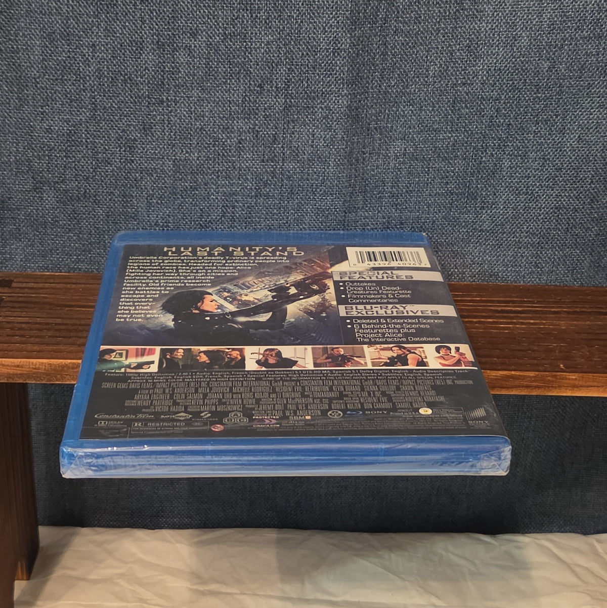 Resident Evil Retribution Blu-Ray Milla Jovovich