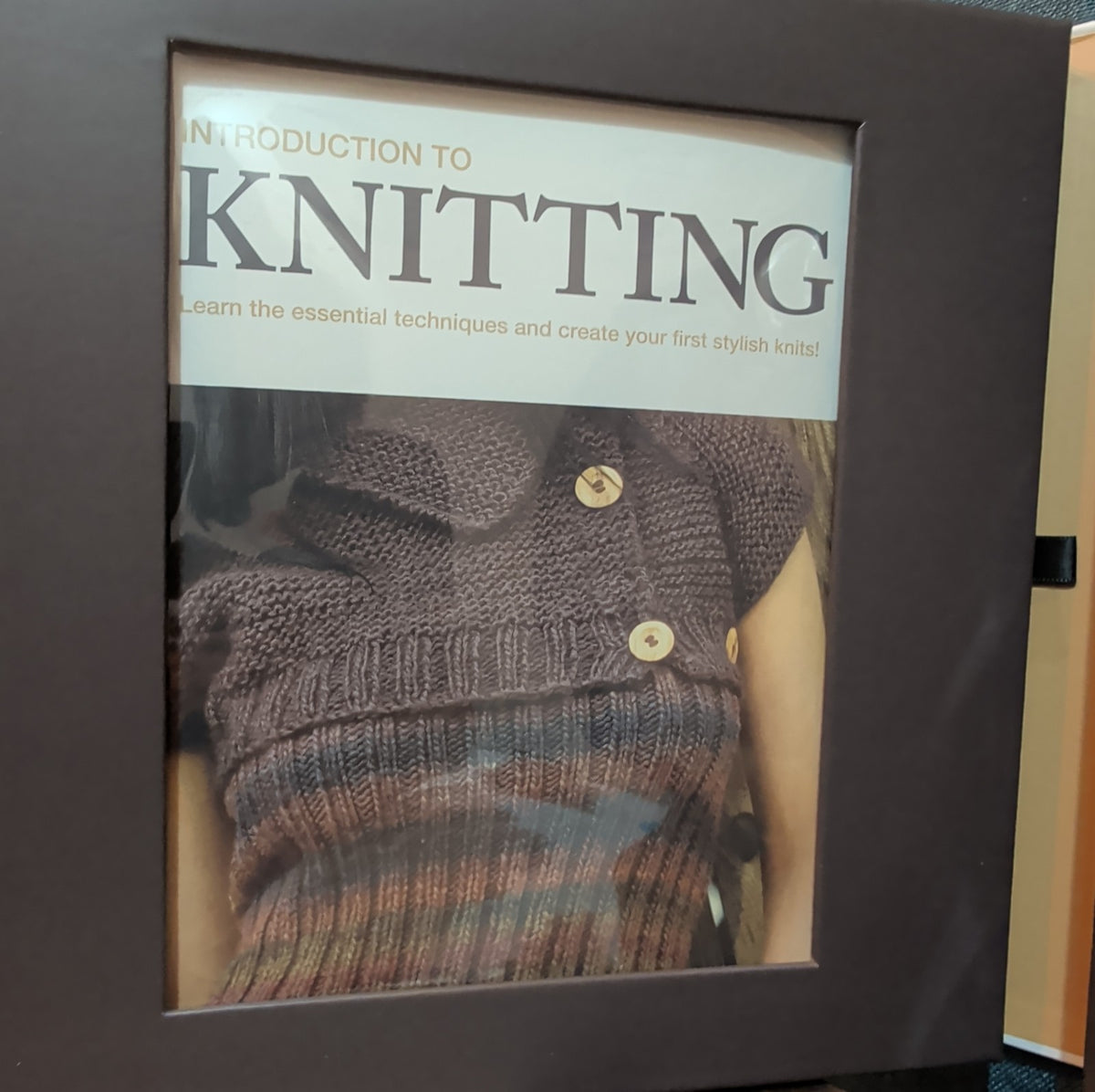 SpiceBox Intro To Knitting Learn To Knit Craft Kit Bamboo Needles