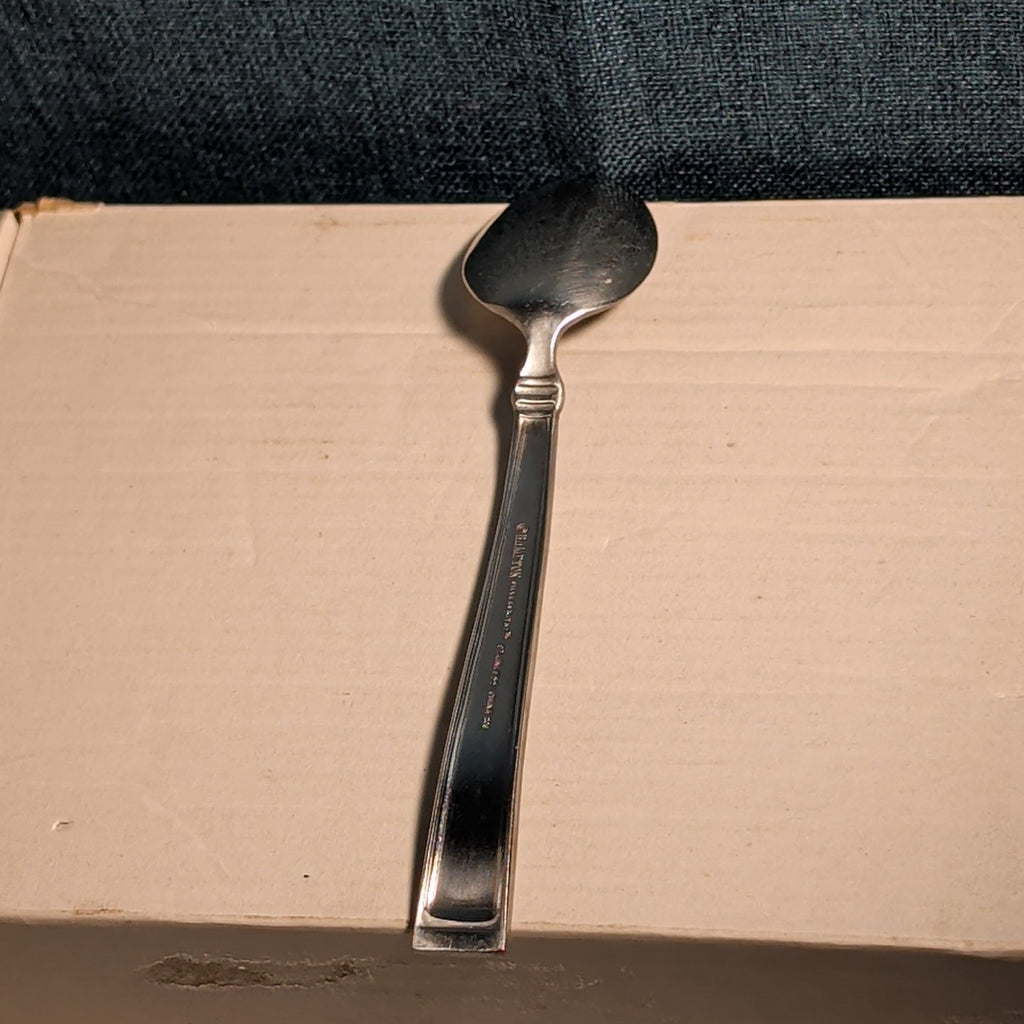 Set of 4 Hampton Silversmiths PORTFOLIO Glossy Spoons | 18/0 Stainless 208