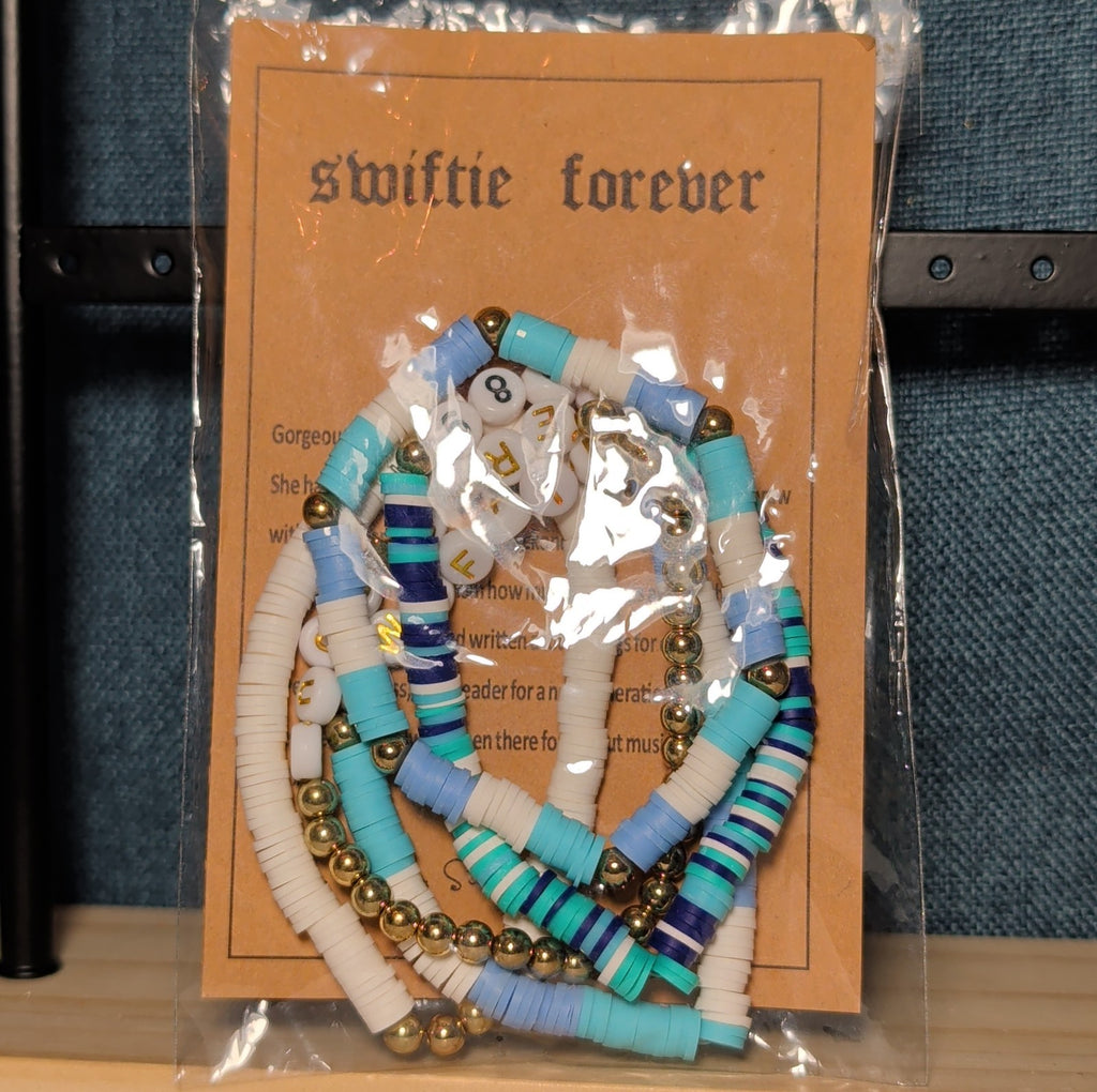Swiftie Forever 5-Piece Beaded Bracelet Set Eras Tour Y2K NWT