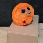 Ty Puffies Coconut The Monkey Plush Toy Orange 3" Glitter Eyes 2021 MWMT