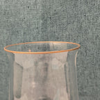 LENOX Crystal INTRIGUE Wine Glasses Gold Trim Fluted Rim Vintage 80s | Set of 6