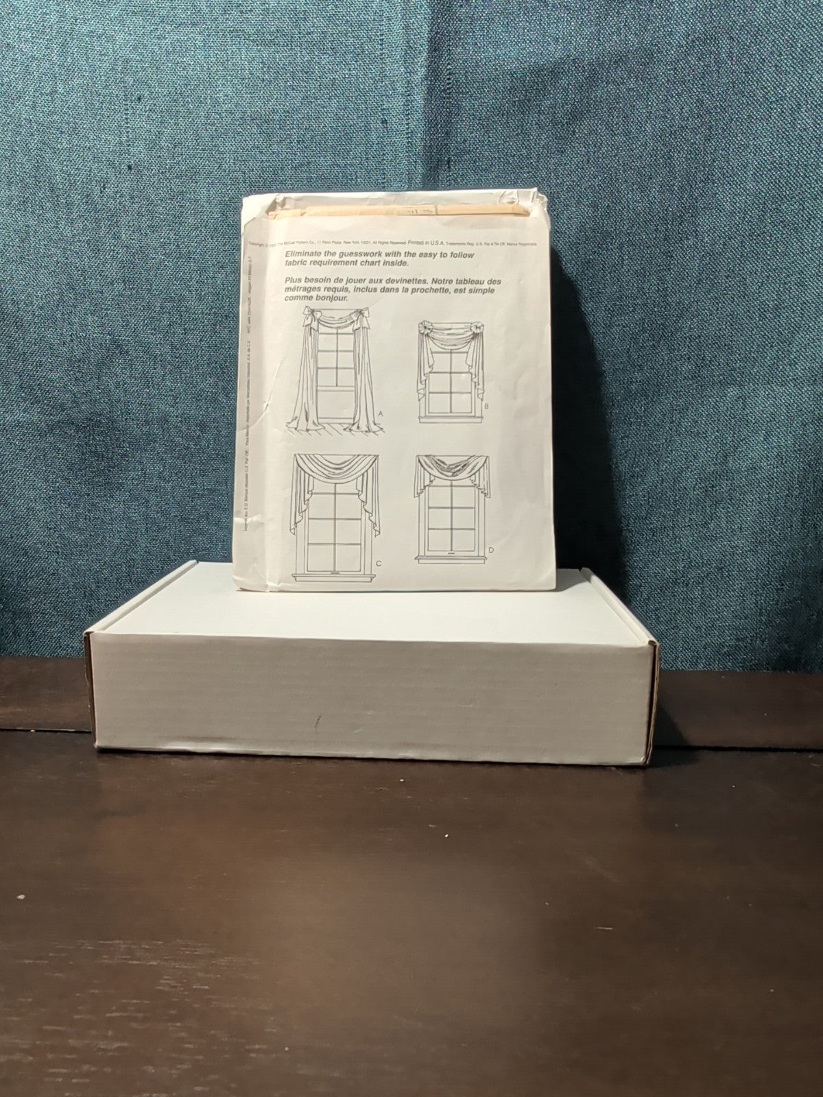 Vintage 1995 McCalls 8078 Home Dec In A Sec Window Treatment Swag Valance UNCUT