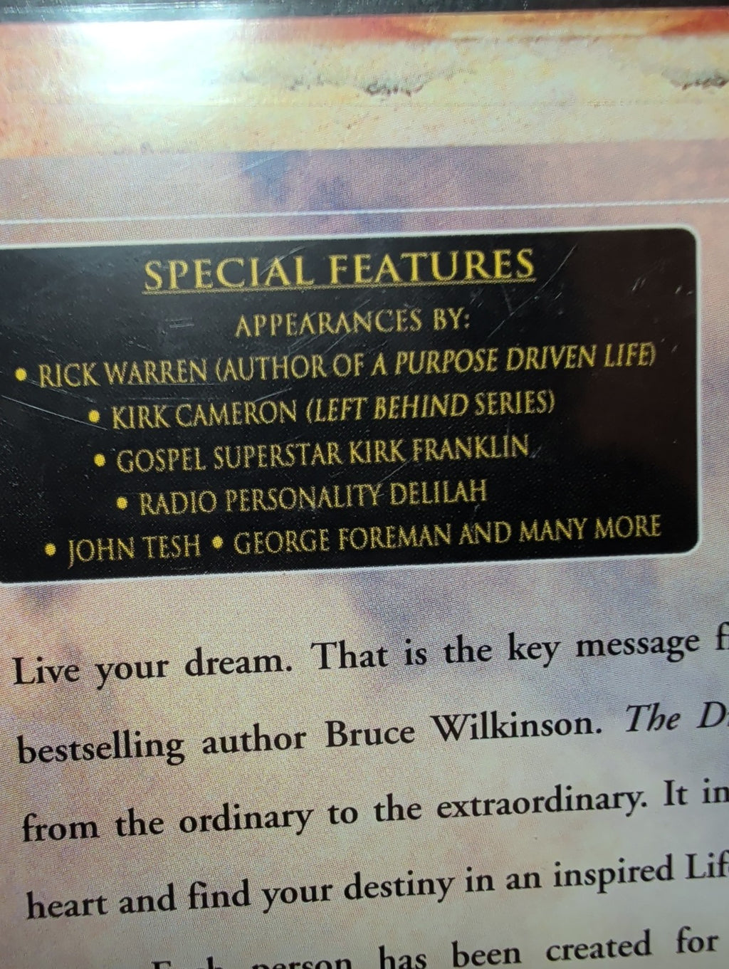 The Dream Giver DVD 2004 Bruce Wilkinson Faith Parable Factory Sealed New