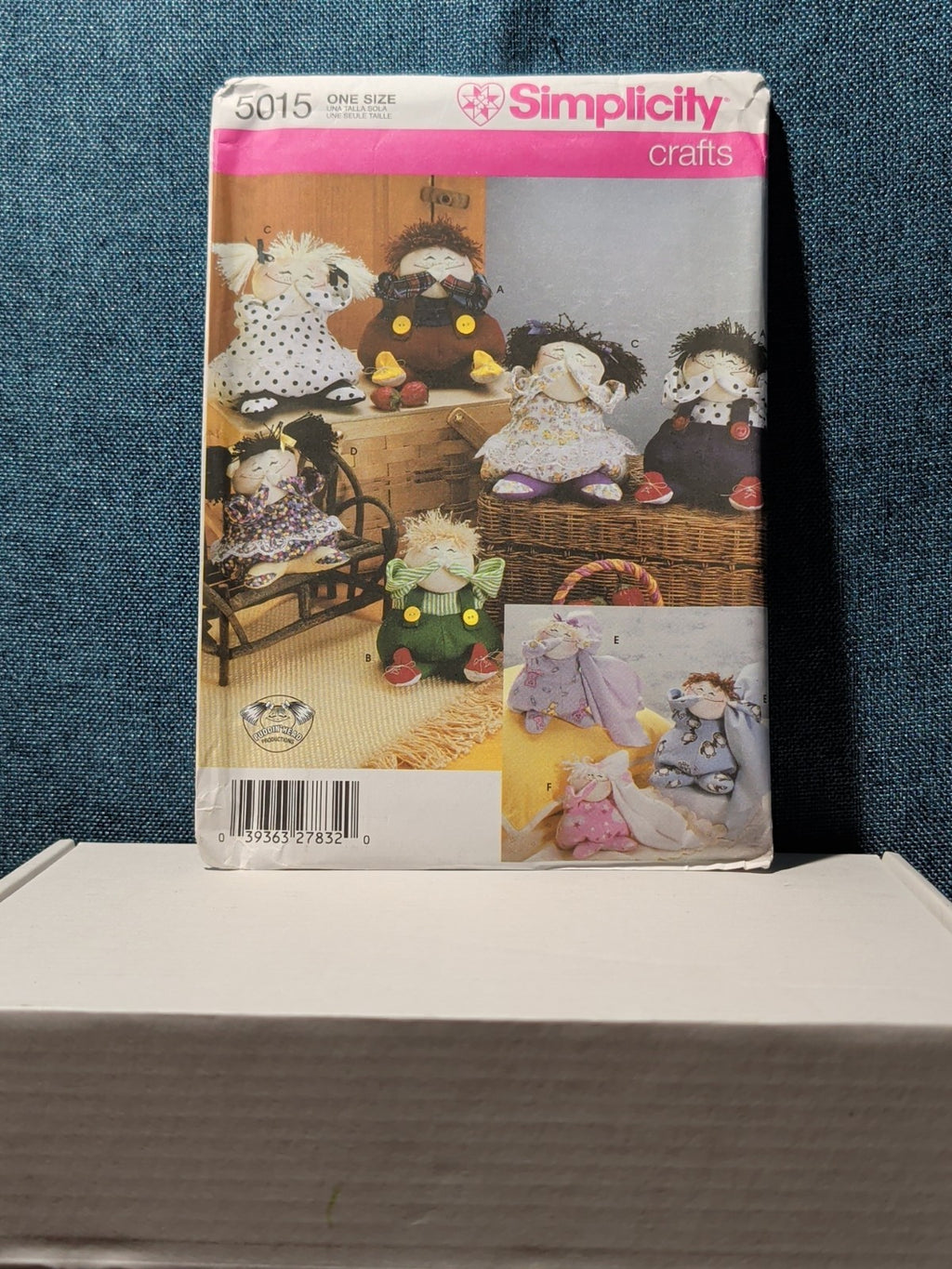 5015 Puddin' Head Doll Pattern UNCUT | Giggling Soft Doll 2004