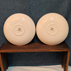 Spode Christmas Tree S3324 England 5.75" Saucers Set 2 Vintage