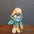 Peyo BKC Brainy Smurf PVC Figure 2024 Nostalgic Cartoon Toy