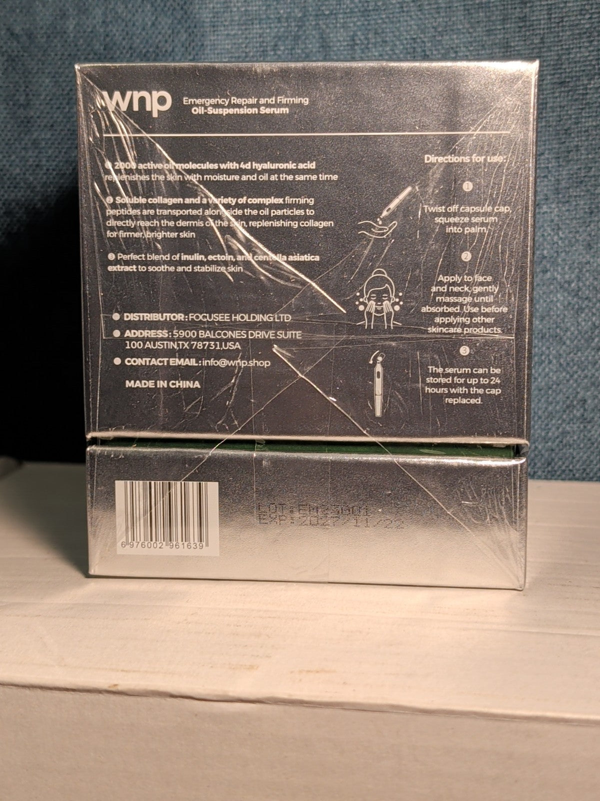 NEW Sealed WNP Collagen Anti-Aging Serum | 30 Vials 4D Hyaluronic Acid Oil
