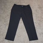 Zac & Rachel Black Dress Pants 14 Pleated Pocket Stretch Career NWOT