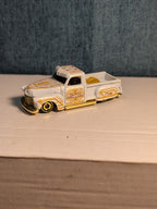 Hot Wheels La Troca | 2021 HW Art Cars White & Gold Lowrider Truck | Loose