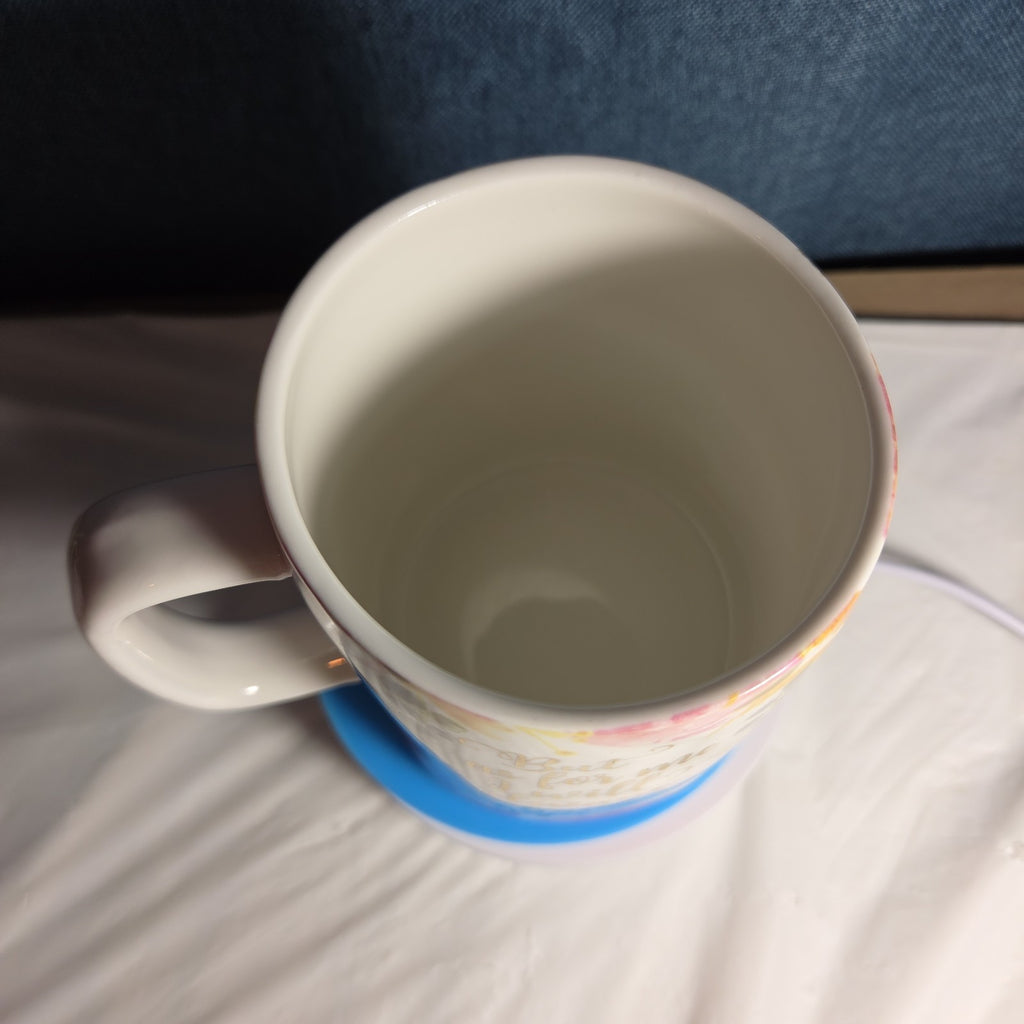 Mary Square Hope Mug Floral Ceramic Cup