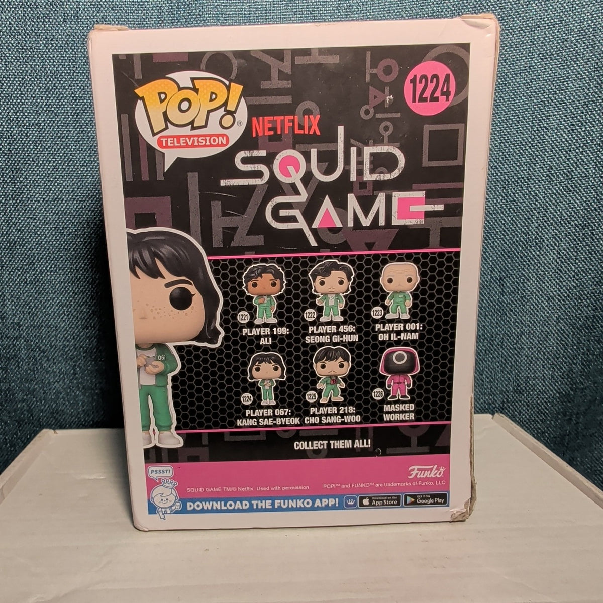 Funko Pop Squid Game Player 067 Kang Sae-Byeok 1224 Figure in Box with Protector