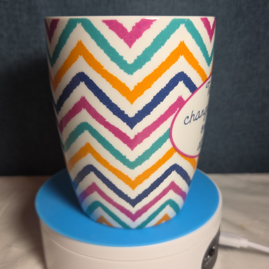 Mud Pie Francesca's Teacher Quote Mug Colorful Chevron 2012