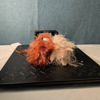 Lion Brand Fun Fur Yarn Copper & Champagne Eyelash Lot 2 Skeins 64yds Y2K NEW