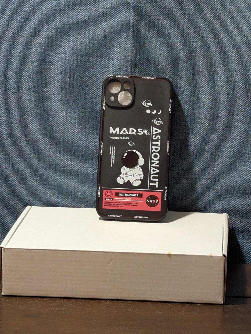 Astronaut Space Phone Case iPhone 14 Pro Max Slim Black TPU NASA Style Cover New
