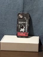 Astronaut Space Phone Case iPhone 14 Pro Max Slim Black TPU NASA Style Cover New