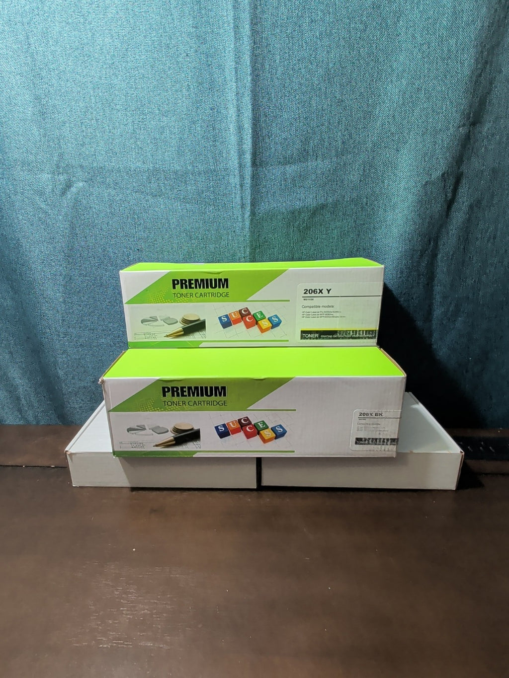 Compatible HP 206X Toner Lot (1 Black, 2 Yellow) | High Yield W2110X, W2112X