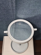 LED Tabletop Vanity Mirror 8.5" Round Makeup Mirror Jewelry Tray Base | Tested