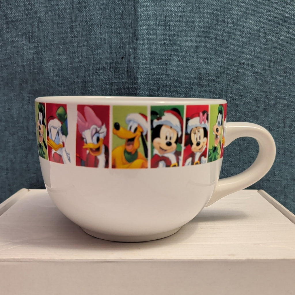 Disney Christmas Jumbo Mug Mickey Minnie Donald Goofy Pluto Galerie Oversized
