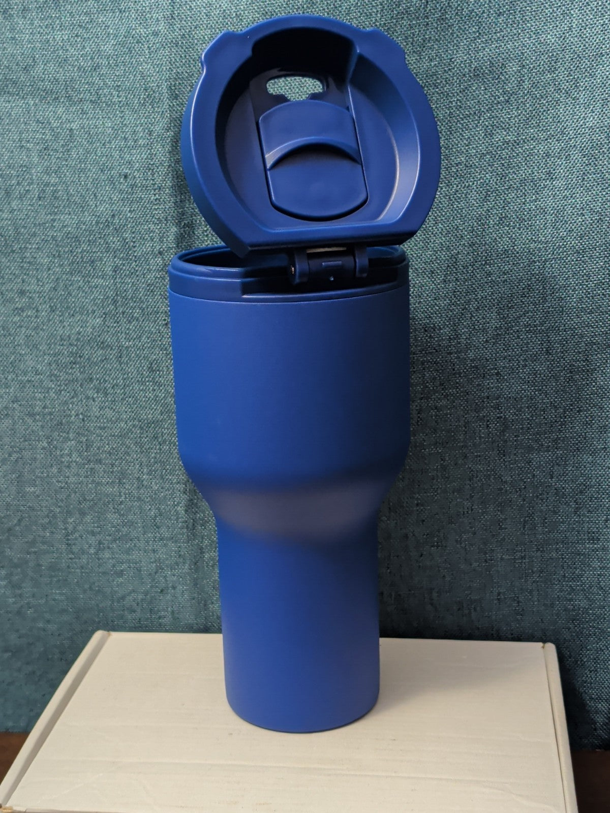 NEW HINJ 30oz Insulated Travel Tumbler Blue | Permanent Lid Stainless Steel