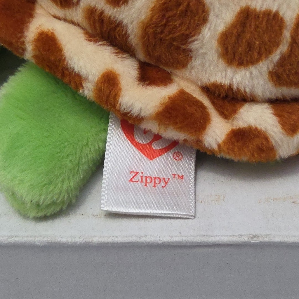 Ty Beanie Boos Zippy Green Turtle 6" Stuffed Animal Toy Gold Glitter Eyes MWMT
