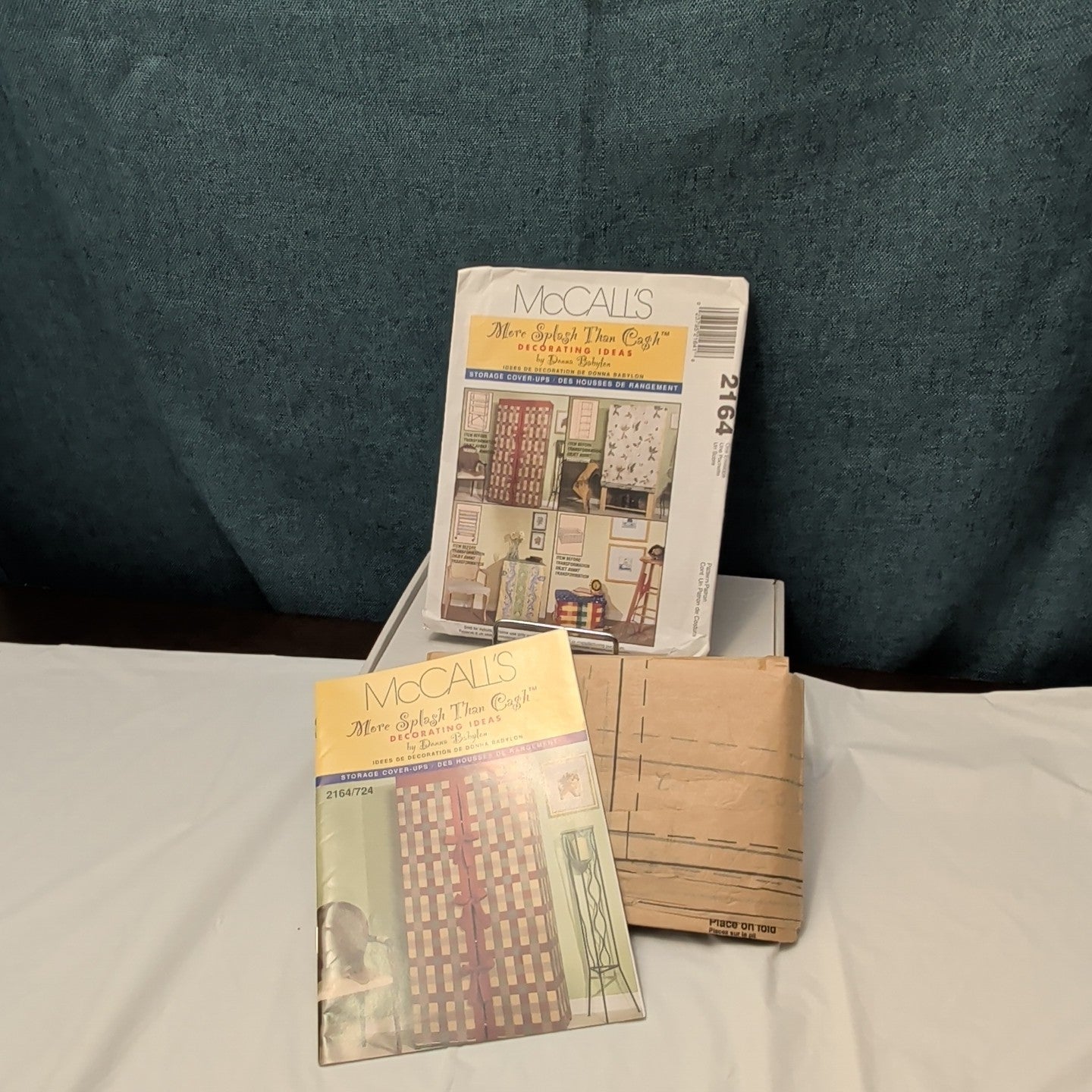 McCall’s 2164 Pattern STORAGE COVER-UPS | Bookcase Shelf Crate UNCUT Donna Babyl