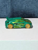 Hot Wheels Technetium Green Diecast Car | Nitrobot Attack Set Exclusive | Track
