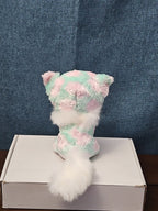 TY Beanie Boos Opal Cat Plush 6" | Pastel Pink & Green Tie Dye Kitty | No Tag