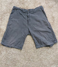 Quiksilver Edition Mens Shorts 34 Gray Micro Check Bermuda Walk Flat Front VTG
