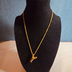 Y Initial Bubble Letter Necklace Gold Tone Satellite