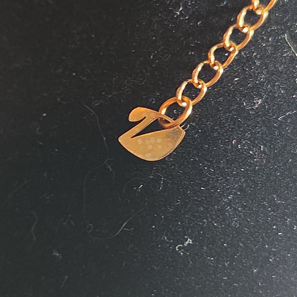 Rose Gold Tone Swan Pendant Stainless Steel Coquette NWT