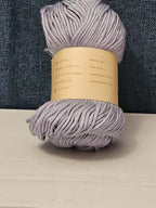 ThinkThings Milk Cotton Yarn | Soft Silver Grey 50g Skein Anti-Pilling