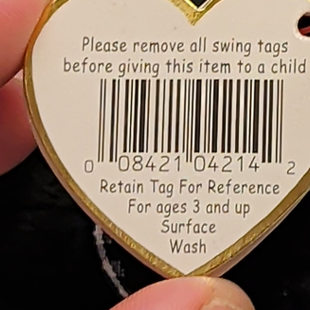 Ty Beanie Baby Luke the Black Labrador Retired 1999 WMT Holographic Tag Vintage